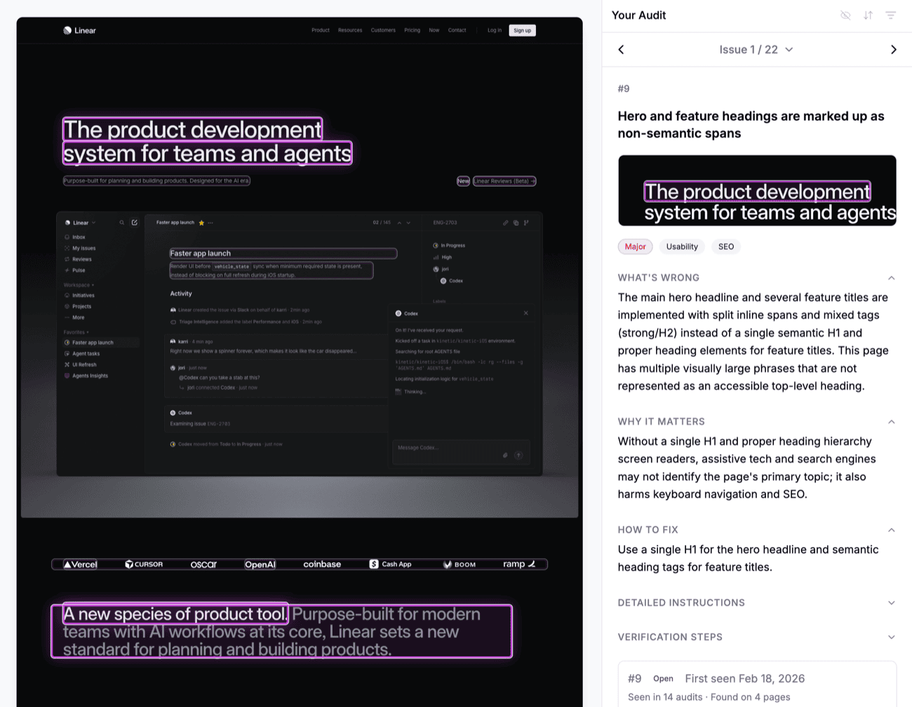 2. Get a visual audit